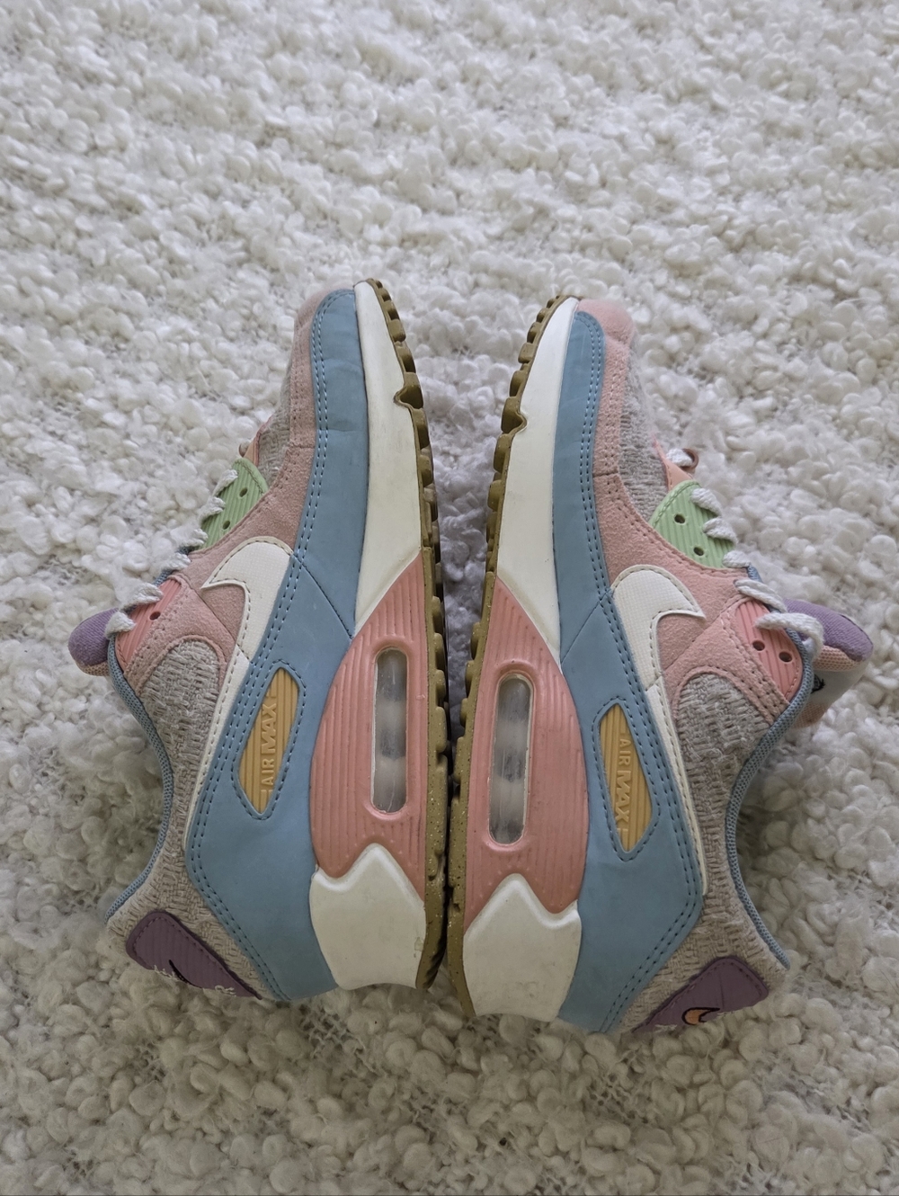 Nike Air Max 90 SE Sun Club Pastel Multicolor Womens Size 7.5 Sneaker DJ9997-100 - Picture 6 of 14